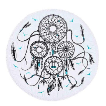 100% cotton creative Dream catcher Round Beach Towel RBT-174